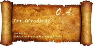 Ott Afrodité névjegykártya